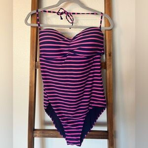 GapMaternity Cable-Knit Pullover Sweater Blue Crew Neck Long Sleeve Size M